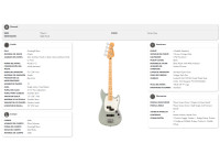 Fender Mustang Bass PJ Player II MN Cactus Gray Fender Mustang Bass PJ Player II MN Cactus Gray